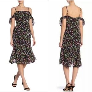 Nanette Lepore NWT Black Floral Dress